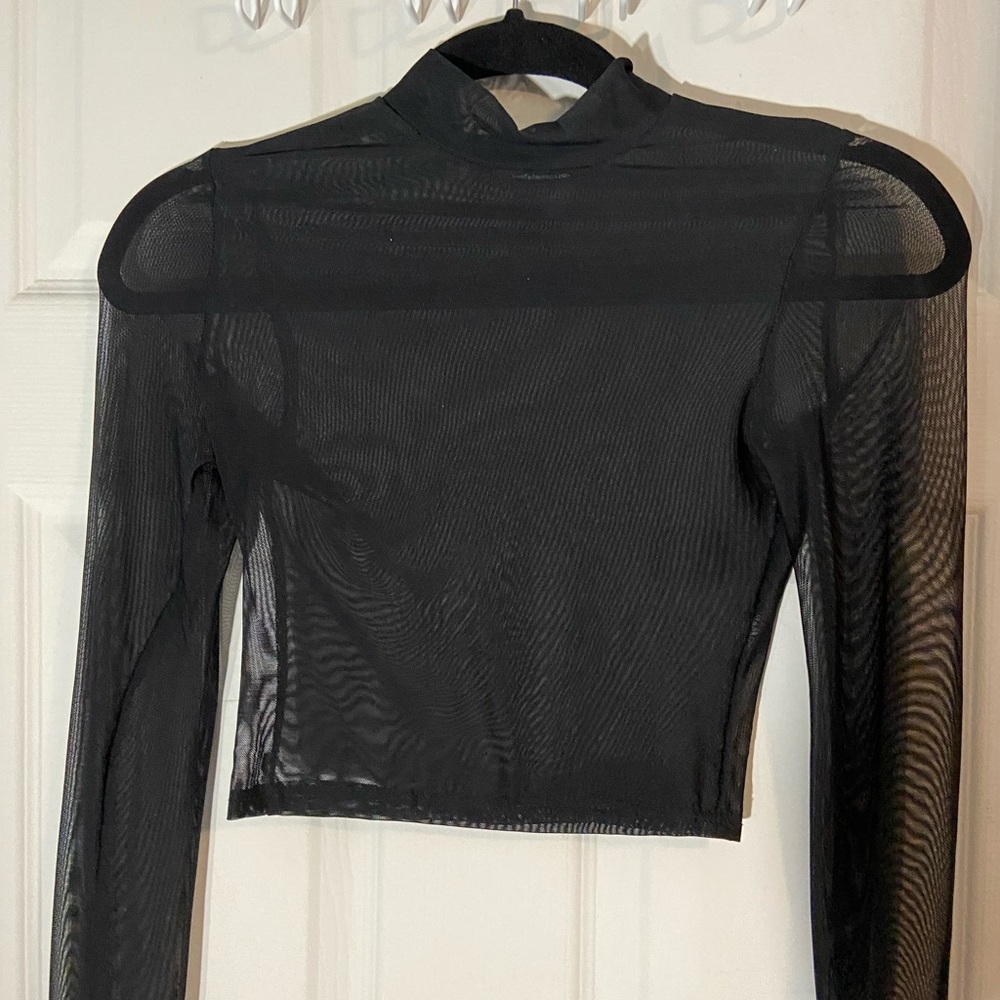Fashion Nova Sheer Crop Top